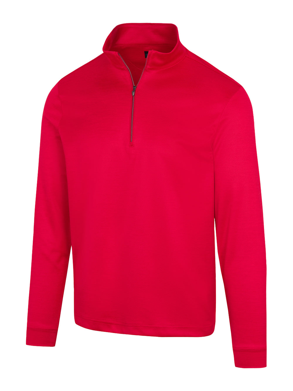 Clubhouse 1/4 Zip Red Heather Golf Pullover – Athletic Fit, Moisture-Wicking Comfort