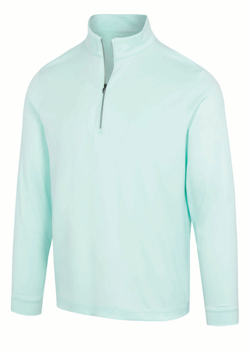 Clubhouse 1/4 Zip Ocean Breeze Golf Pullover – Athletic Fit, Moisture-Wicking Comfort