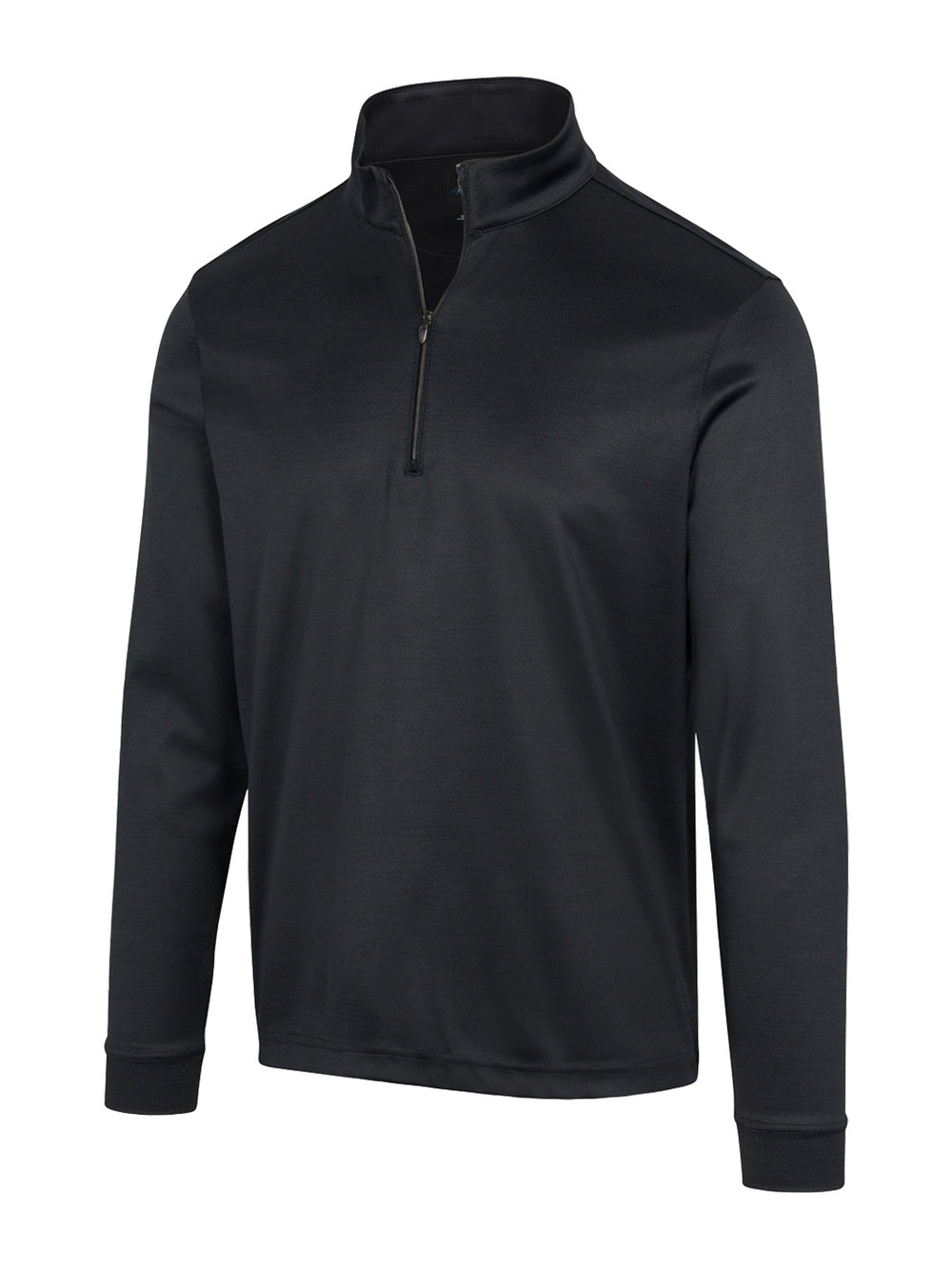 Clubhouse 1/4 Zip Black Heather Golf Pullover – Athletic Fit, Moisture-Wicking Comfort