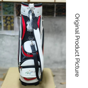 Shark Tour Golf Cart Bag - 5 Dividers - White