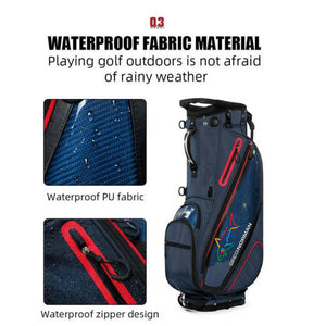 Golf Stand Bag – Lightweight, Thermostatic Pocket and Bag Bending Base - Blue