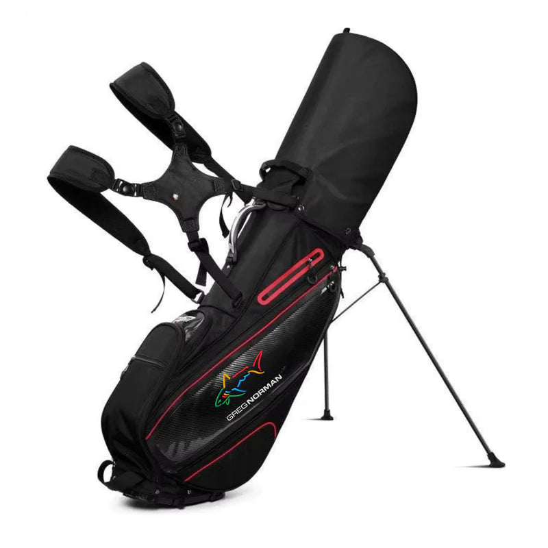 Golf Stand Bag – Lightweight, Thermostatic Pocket and Bag Bending Base - Black