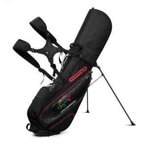 Golf Stand Bag – Lightweight, Thermostatic Pocket and Bag Bending Base - Black