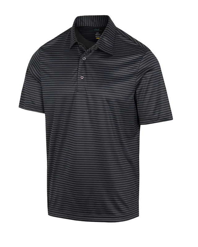 Men's 422 Heather Golf Polo T shirt - Black Htr
