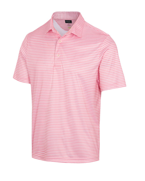 Men's 422 Heather Golf Polo T shirt - Herbal Coral