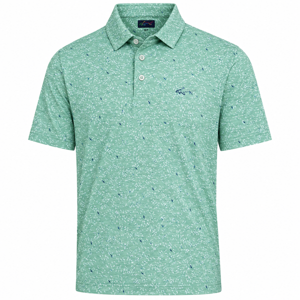 Men's ML75 Mini Shark Golf Polo - Ice Mint