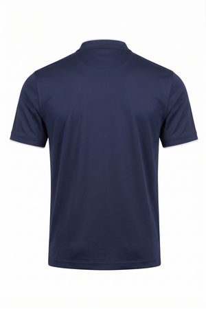 Baseball Collar Micro Pique Shark Polo