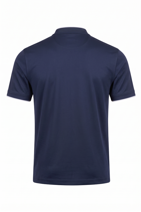 Baseball Collar Micro Pique Shark Polo