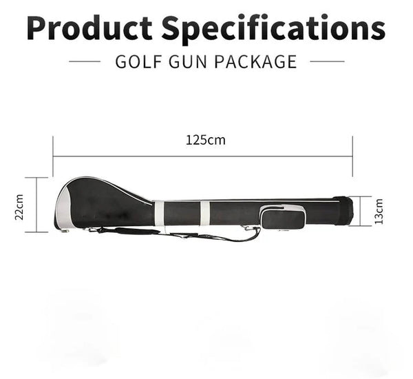 Nylon Golf Gun Bag – Lightweight, Durable, and Travel-Ready - Red