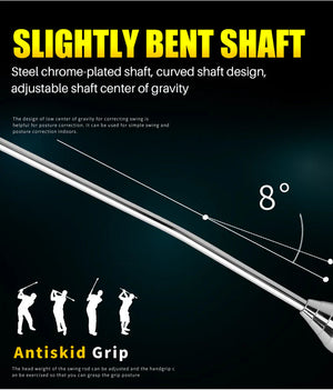 Golf Swing Trainer – Adjustable Weighted Swing Bar