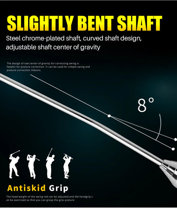 Golf Swing Trainer – Adjustable Weighted Swing Bar