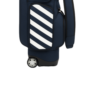 Top Hardcase and 2 Wheel Golf Bag for Travel - Navy