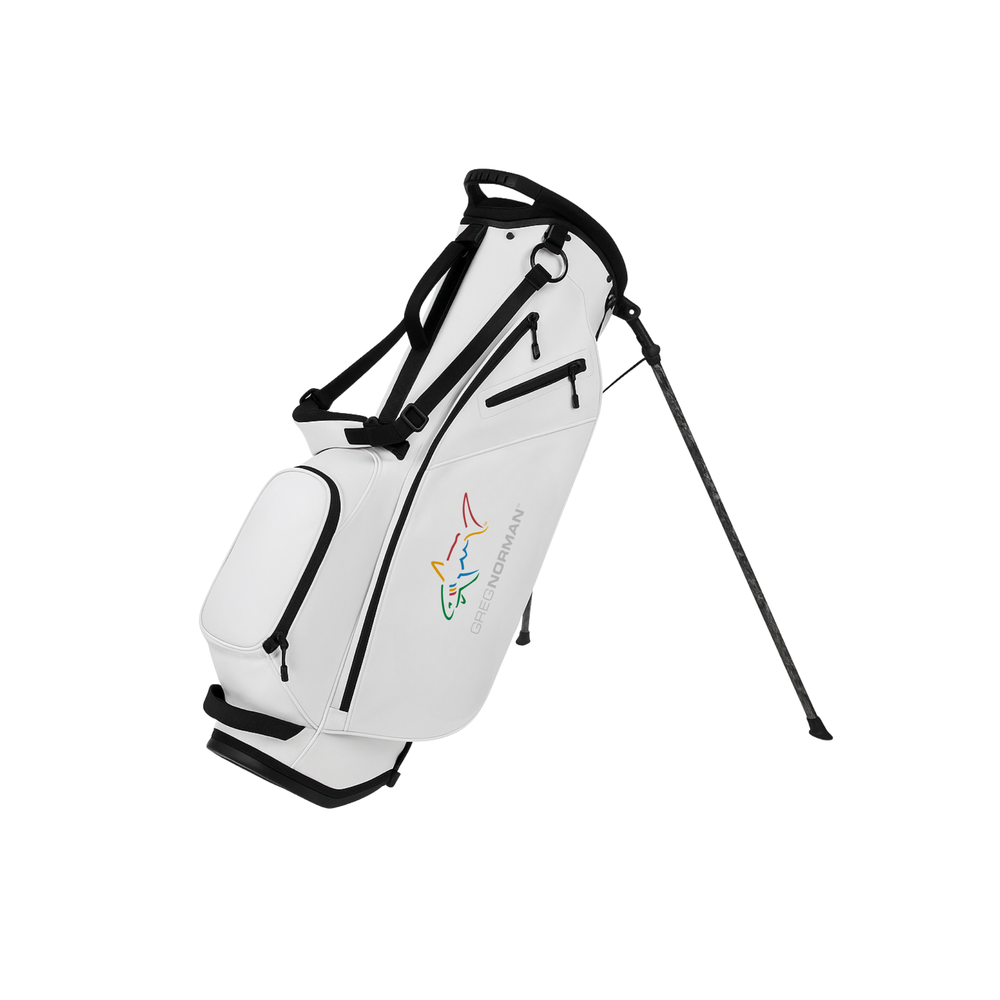 Greg Norman 14 Way Divider Golf Stand Bag - White