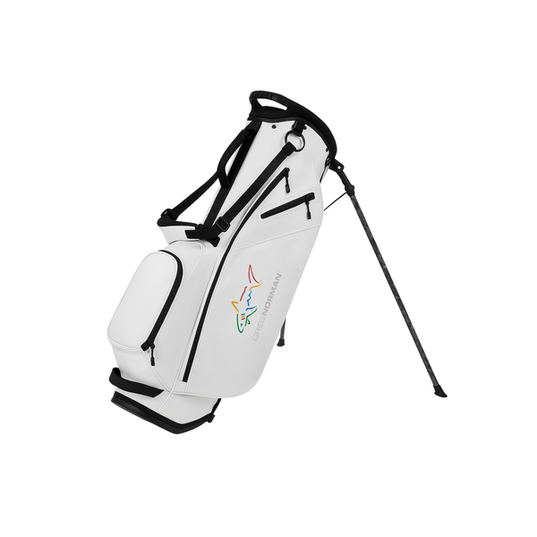 Greg Norman 14 Way Divider Golf Stand Bag - White