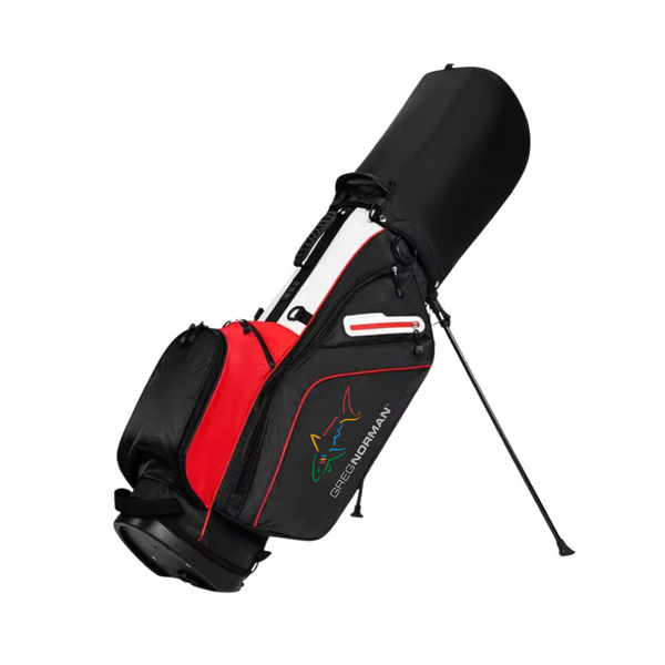 Greg Norman 14 Way Divider Golf Stand Bag - Black/Red