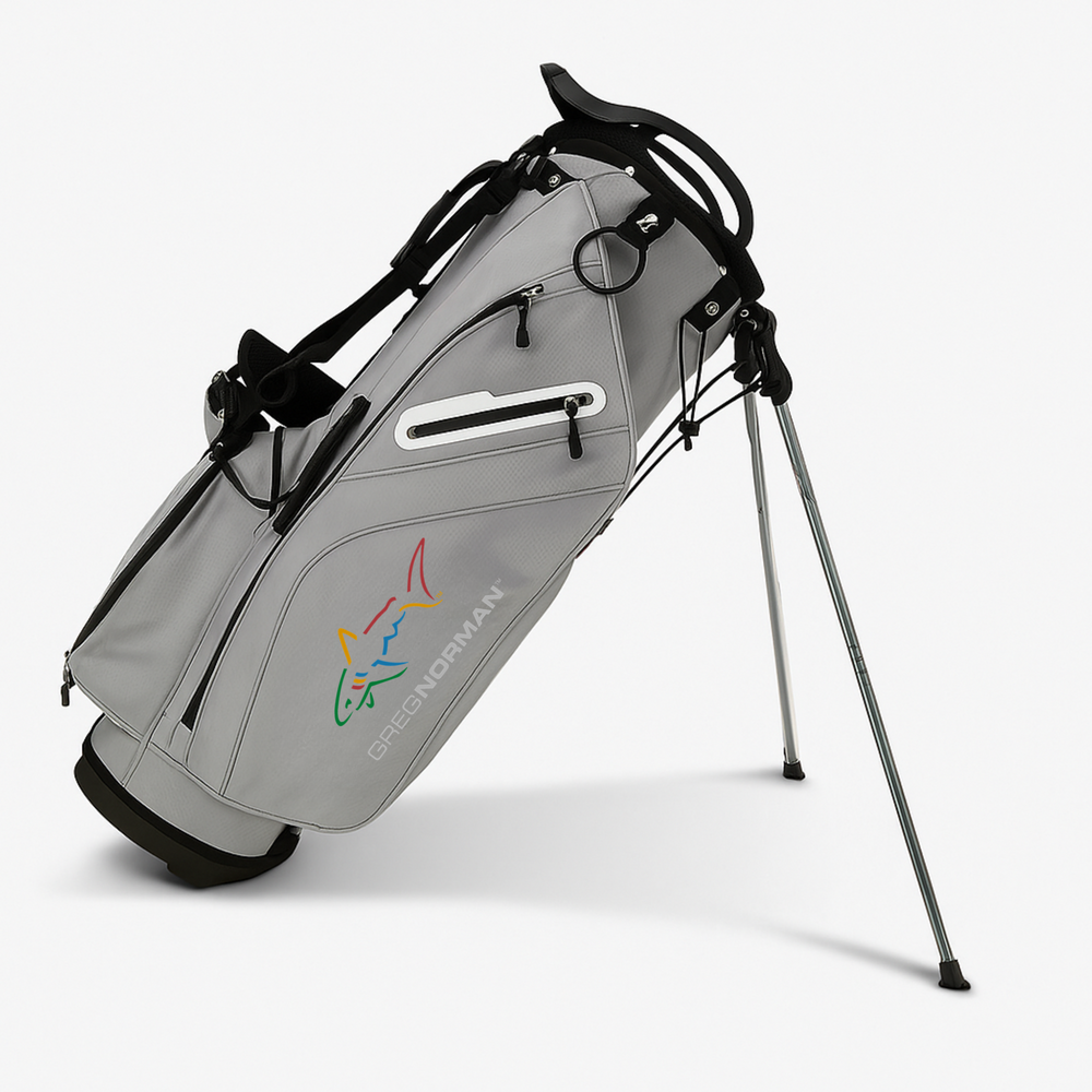 Greg Norman 14 Way Divider Golf Stand Bag - Lt Grey