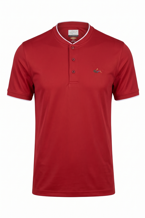 Baseball Collar Micro Pique Shark Polo