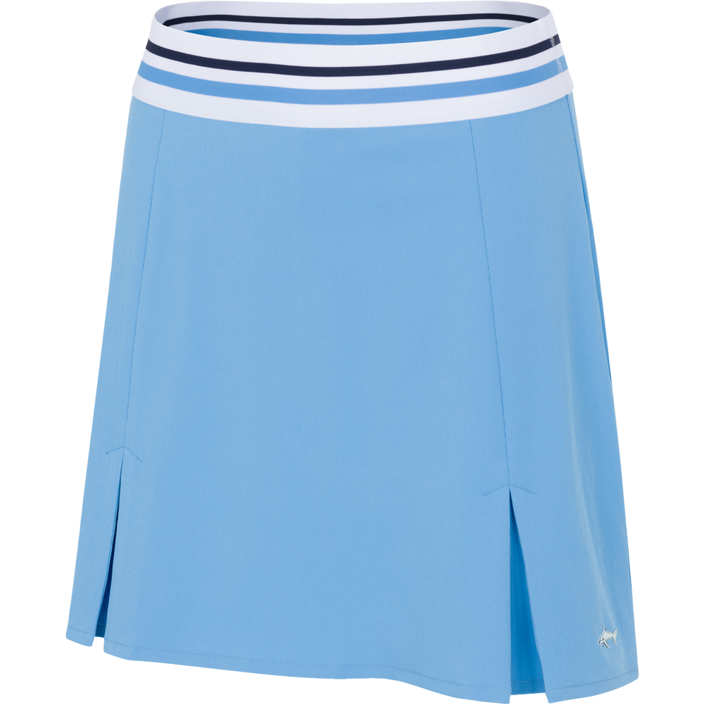 Women's 17" Downswing Pull-On Golf Skort - Blue Tile