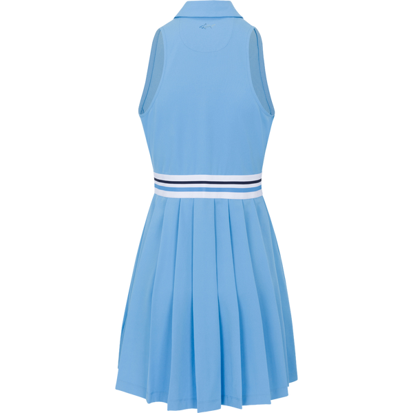 Women's Birdie Pleated Golf Dress - Blue Sail