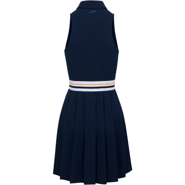 Women's Birdie Pleated Golf Dress - Navy