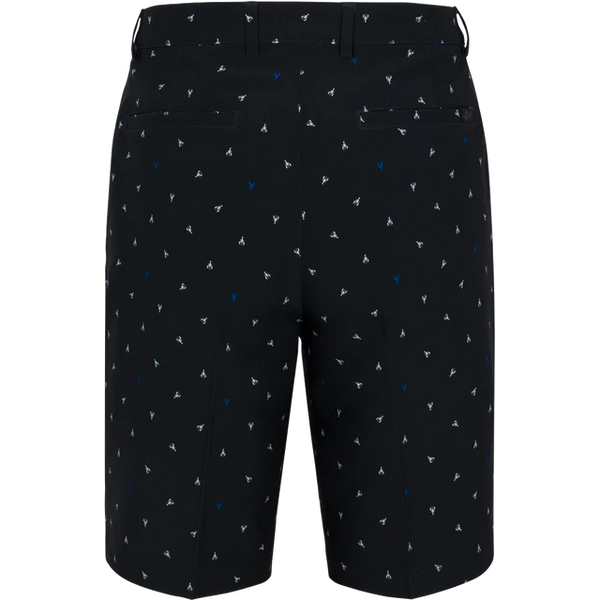 Lobster Print 9.5 Stretch Short - Black