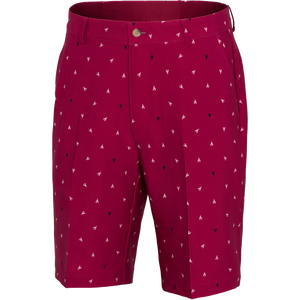 Lobster Print 9.5 Stretch Short - Deep Rose