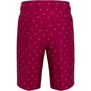 Lobster Print 9.5 Stretch Short - Deep Rose