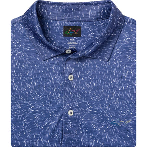Men's ML75 Mini Shark Golf Polo - Medallion Blue