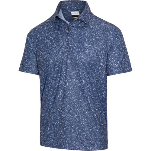 ML 75 Mini Sharks Print Polo T Shirt - Navy