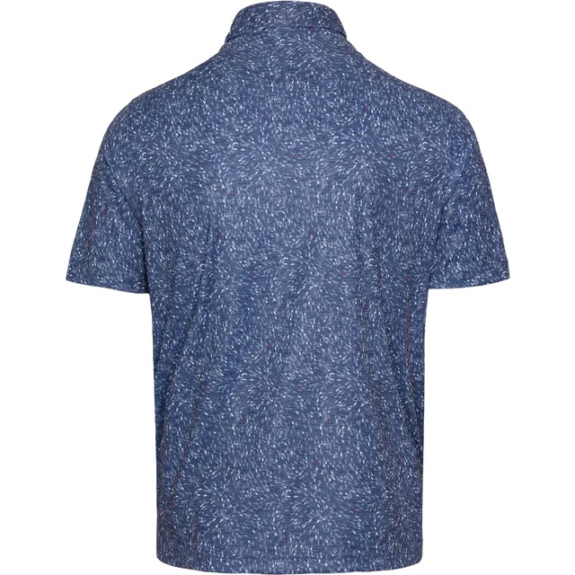 ML 75 Mini Sharks Print Polo T Shirt - Navy