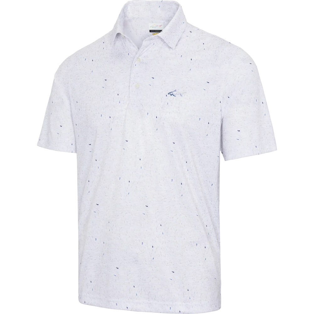 Men's ML75 Mini Shark Golf Polo - White