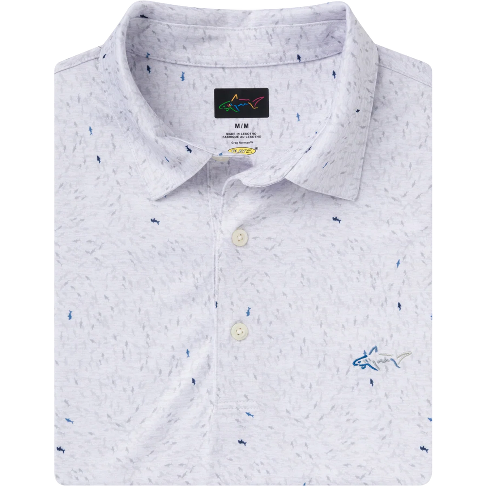 Men's ML75 Mini Shark Golf Polo - White