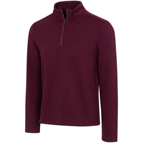 Men's K970 Hideaway Quarter Zip Golf Pullover - Doco Red