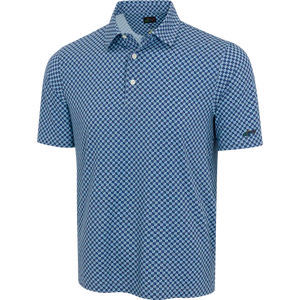 X-lite Checkered Golf Polo - Playa-Blue