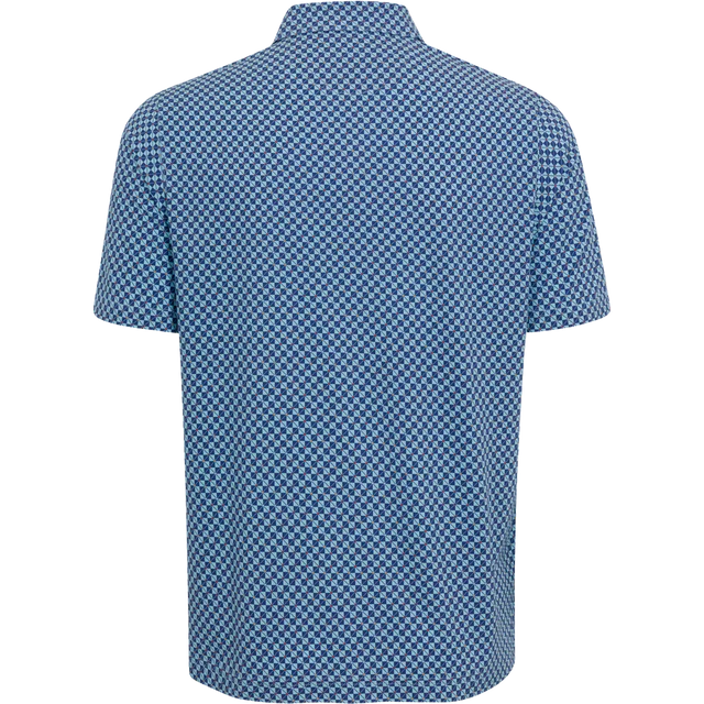 X-lite Checkered Golf Polo - Playa-Blue