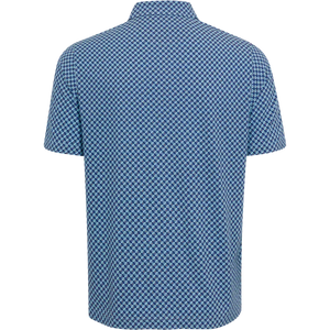 X-lite Checkered Golf Polo - Playa-Blue