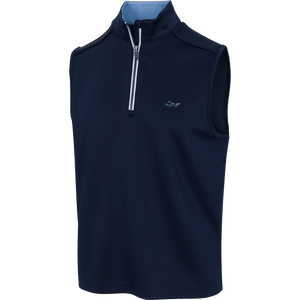 Coastal Tech Vest – Stretch, Midweight Layer (Navy)