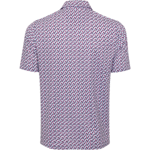 ML75 Stretch Mesh Champions Crown Polo White