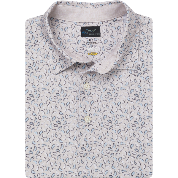 Men's ML75 Biscotti Printed Stretch Golf Polo