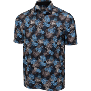 ML75 Leaf Printed Golf Polo for Men – Lightweight & Stylish Fit