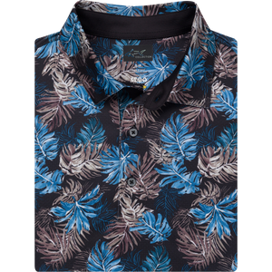 ML75 Leaf Printed Golf Polo for Men – Lightweight & Stylish Fit