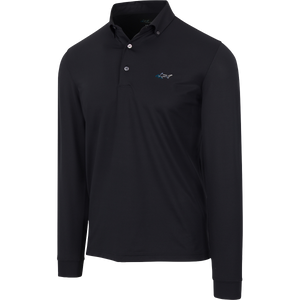 Button-Down Collar Long Sleeve Freedom Pique Polo
