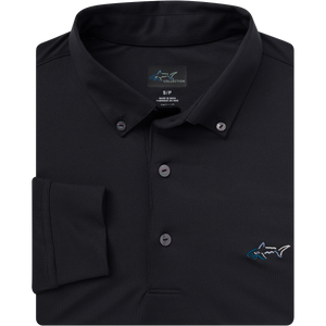 Button-Down Collar Long Sleeve Freedom Pique Polo