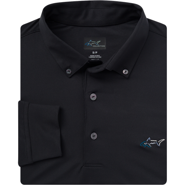 Button-Down Collar Long Sleeve Freedom Pique Polo