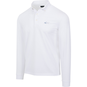 Button-Down Collar Long Sleeve Freedom Pique Polo