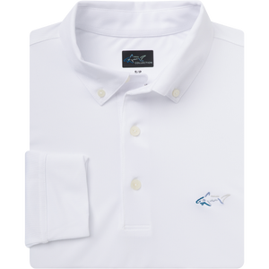 Button-Down Collar Long Sleeve Freedom Pique Polo