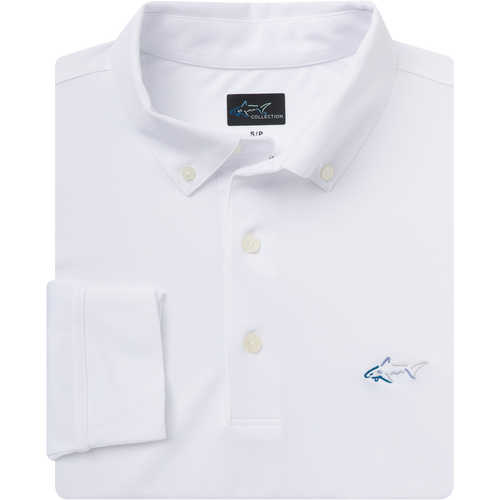 Button-Down Collar Long Sleeve Freedom Pique Polo