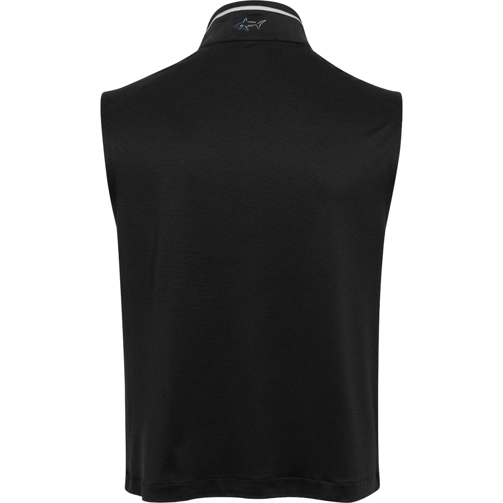 Leaderboard Ultra Stretch Full Zip Golf Vest - Black