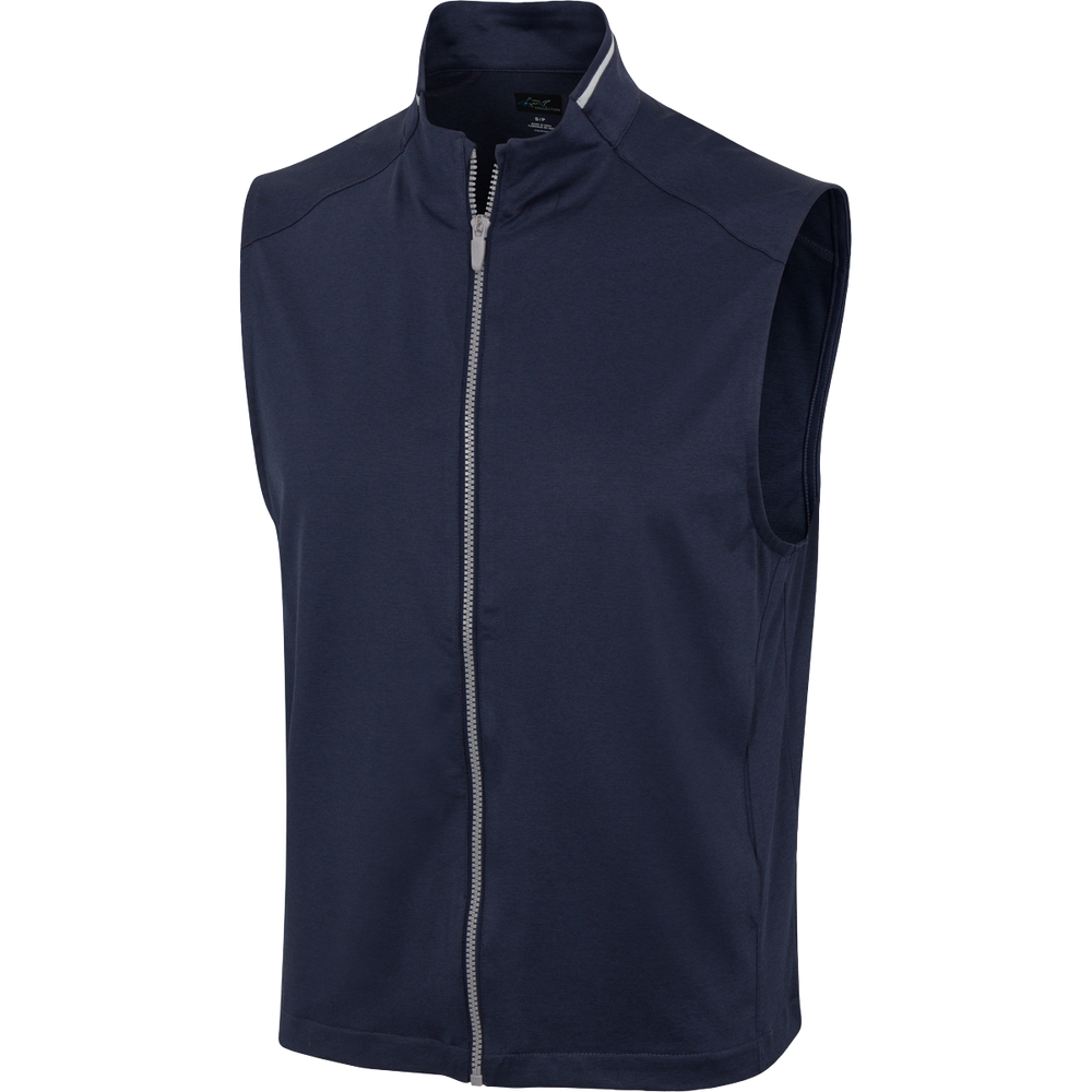 Leaderboard Ultra Stretch Full Zip Golf Vest - Navy