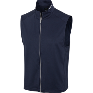 Leaderboard Ultra Stretch Full Zip Golf Vest - Navy